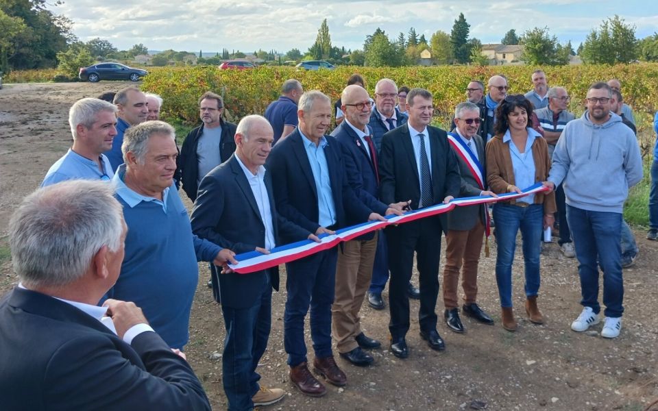 Inauguration du réseau sous pression de l'ASA de Sainte-Cécile-les-Vignes