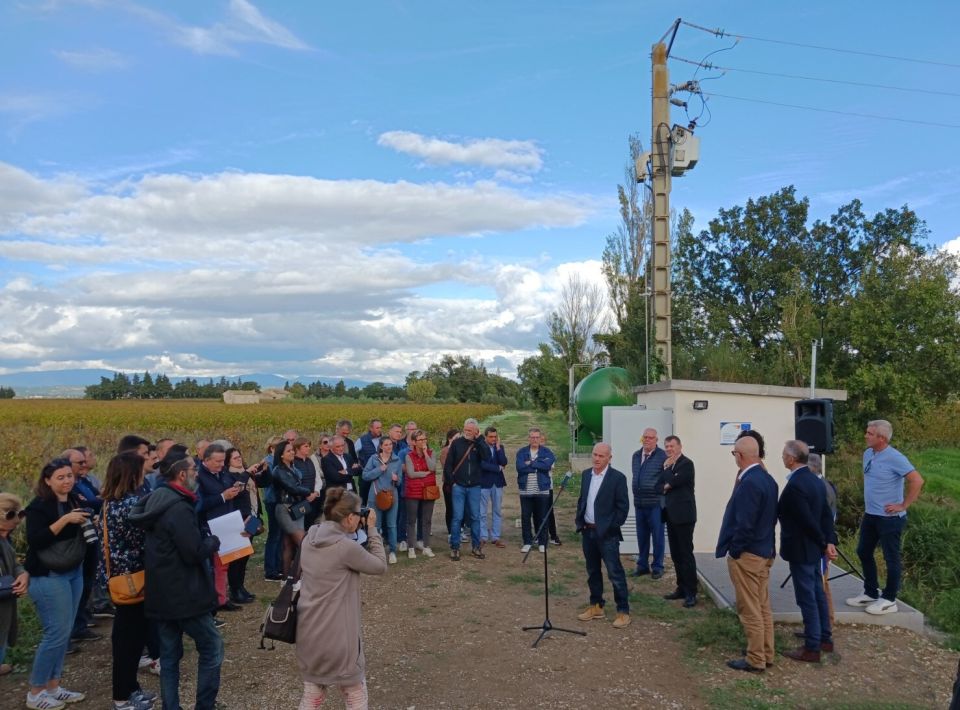 Inauguration du réseau sous pression de l'ASA de Sainte-Cécile-les-Vignes