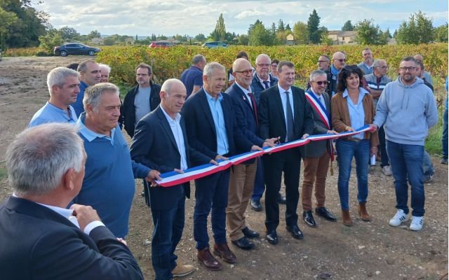 Inauguration du réseau sous pression de l'ASA de Sainte-Cécile-les-Vignes